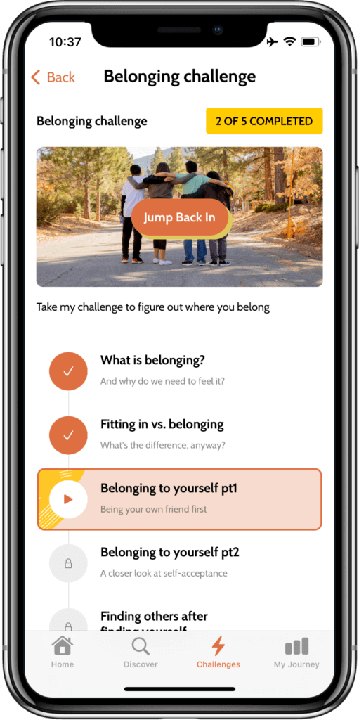 TeenToks Mental Health App Belonging Challenge